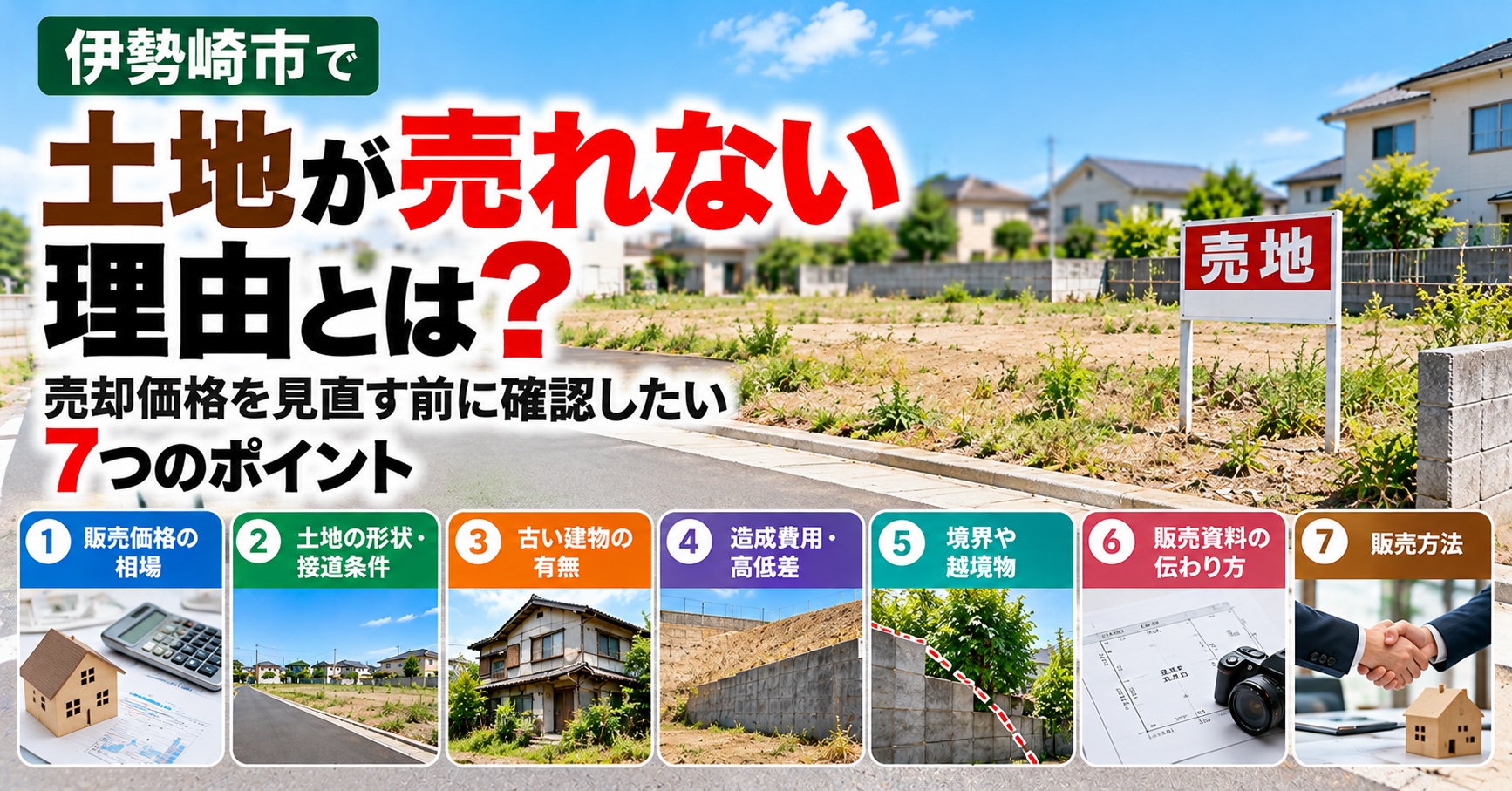 伊勢崎市で土地が売れない理由とは？売却価格を見直す前に確認したい7つのポイント